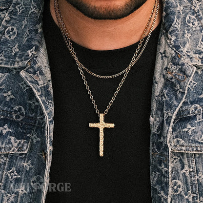 MELT METAL CROSS(GOLD)