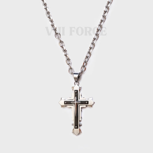 CROSS-(SILVER & BLACK FORGE)