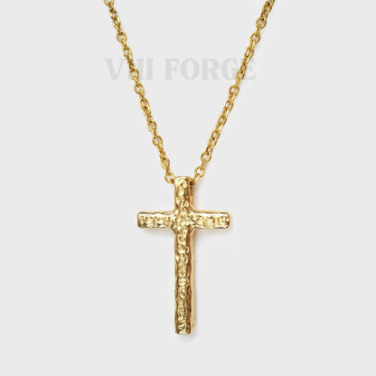 MELT METAL CROSS(GOLD)