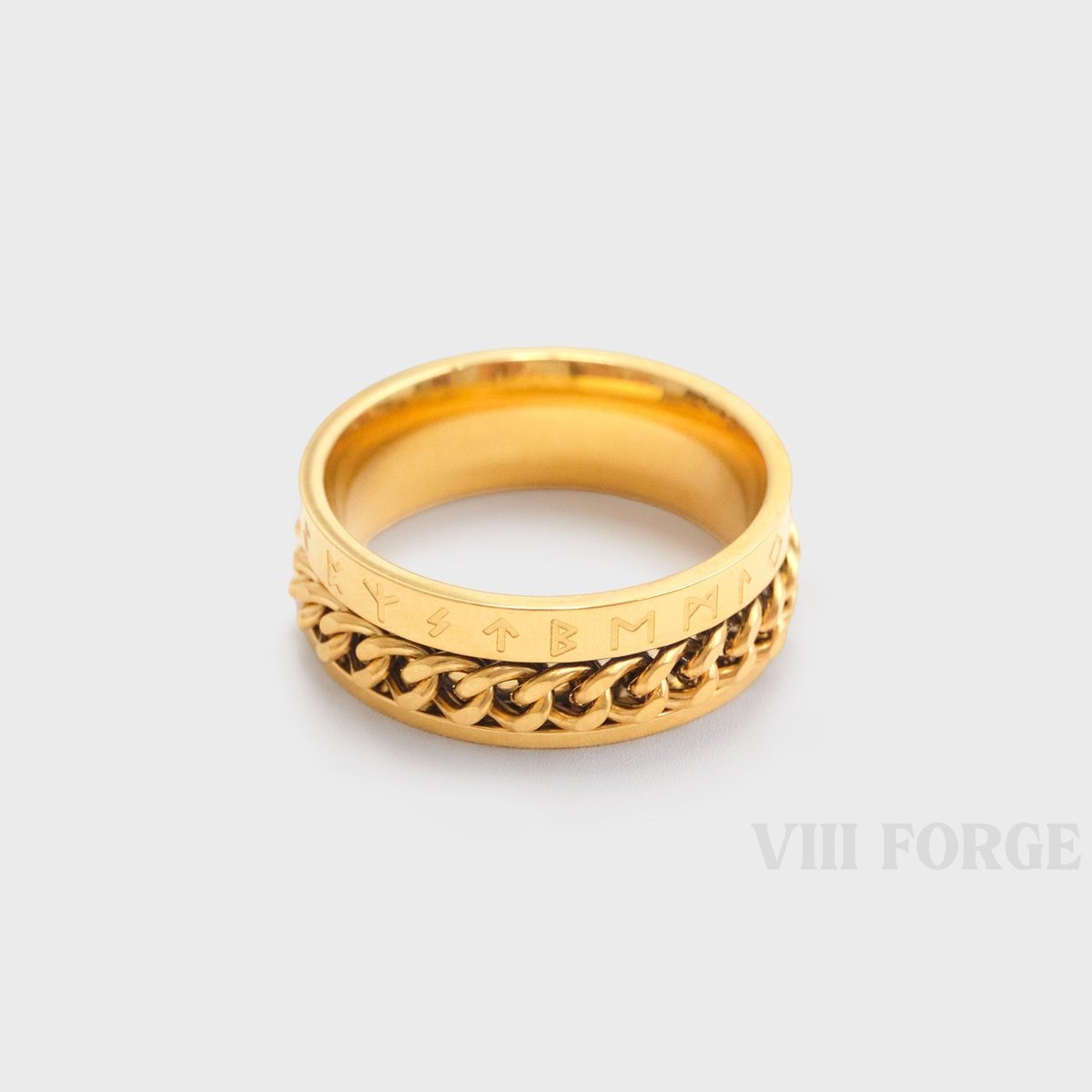 viking chain ring(gold)