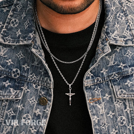 CRUCIFIX+WHEAT(SILVER)