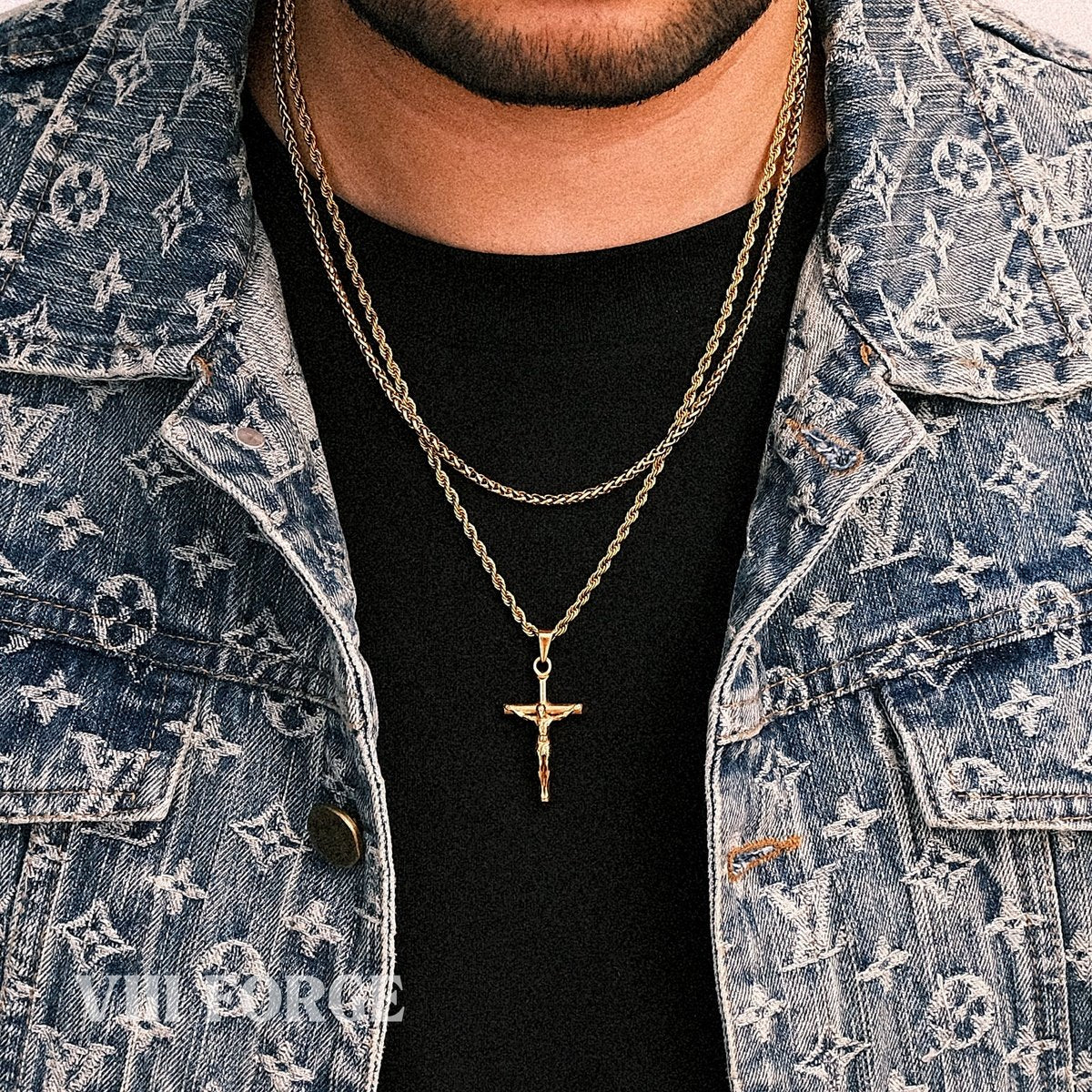 crucifix+wheat(gold)