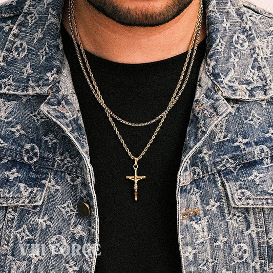 CRUCIFIX+WHEAT(GOLD)