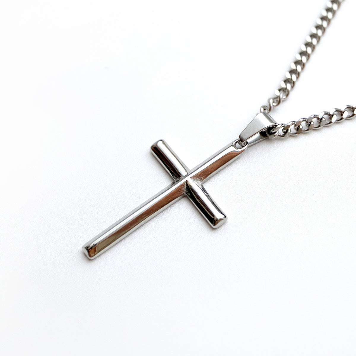 cross(silver-triangular)