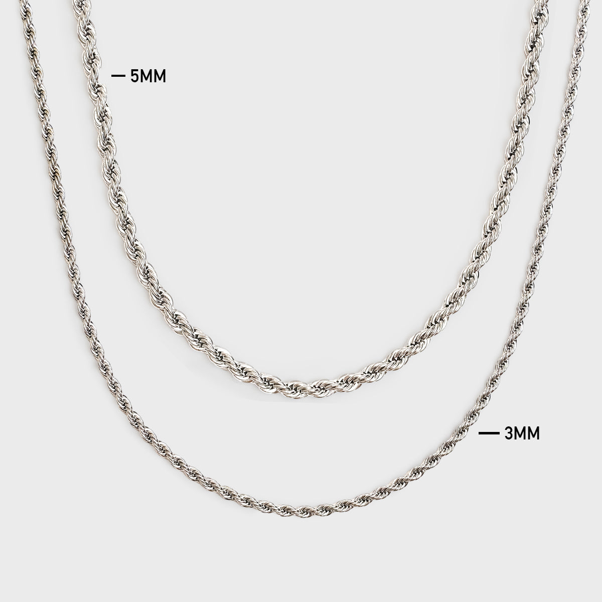 rope chain set(silver)