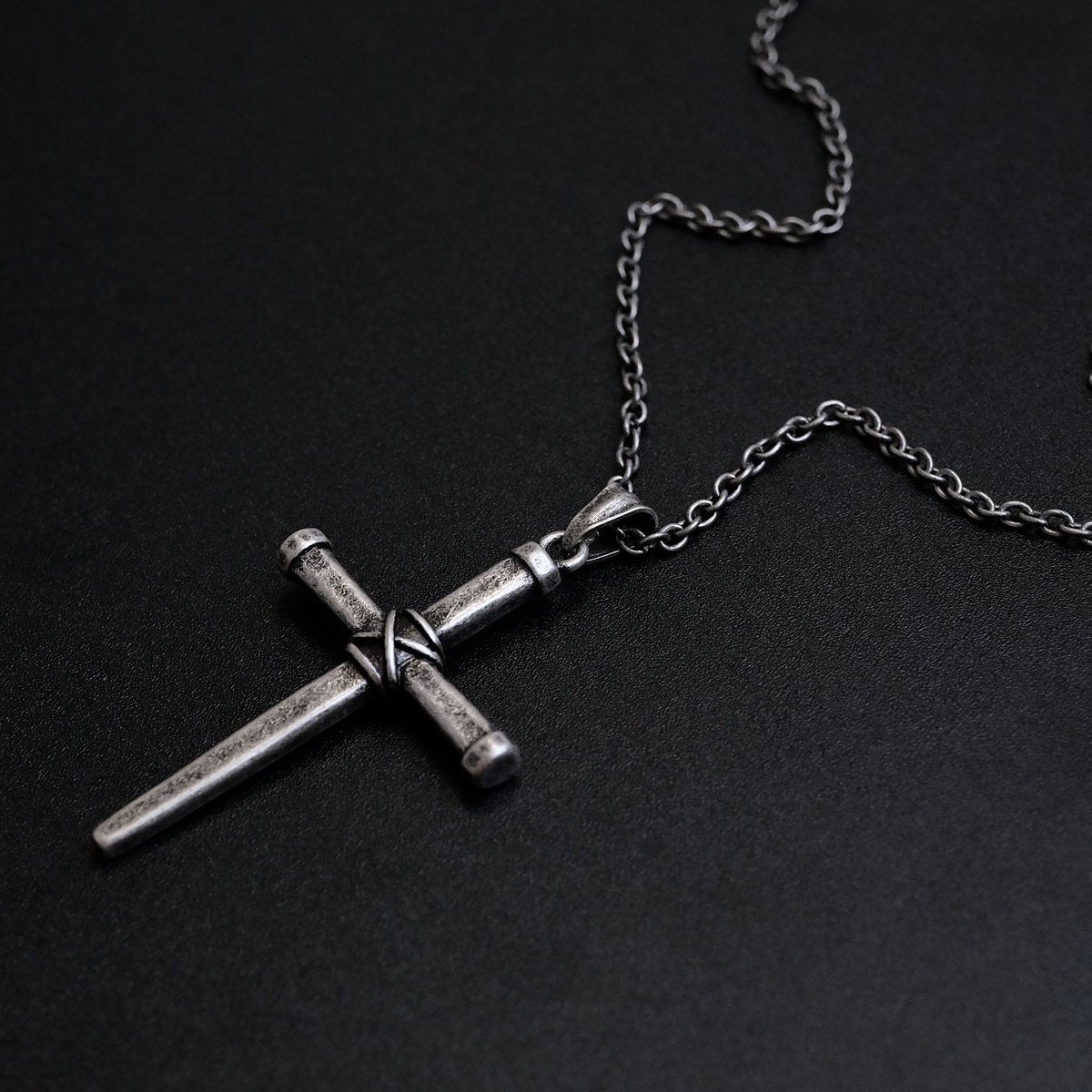 retro cross-distressed