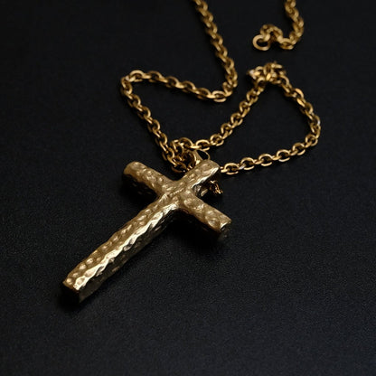 MELT METAL CROSS(GOLD)