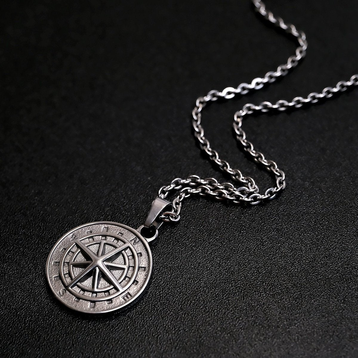 compass pendant(silver)