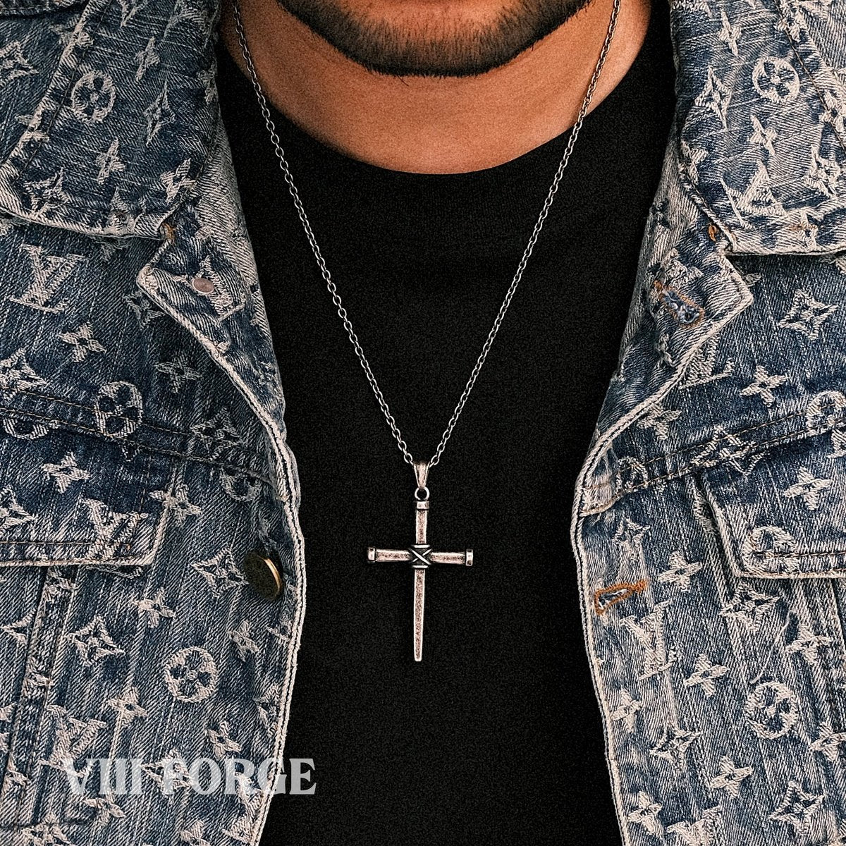 retro cross-distressed